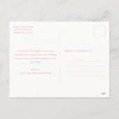 Christmas Pink Photo Feestdagenkaart (Achterkant)