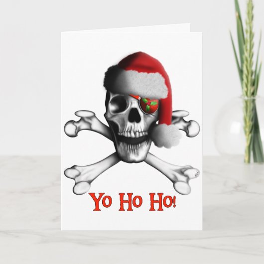 Christmas Pirate Holiday Kaart (Voorkant)