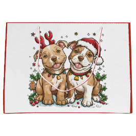 Christmas Pit Bull Dogs Groot Cadeauzakje