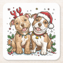 Christmas Pit Bull Dogs