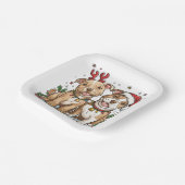 Christmas Pit Bull Dogs Papieren Bordje (Gebogen)