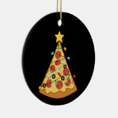 Christmas Pizza Lover Holiday Dinner Xmas Night  Keramisch Ornament (Rechts)
