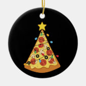 Christmas Pizza Lover Holiday Dinner Xmas Night  Keramisch Ornament (Voorkant)