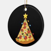 Christmas Pizza Lover Holiday Dinner Xmas Night  Keramisch Ornament (Links)
