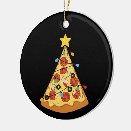 Christmas Pizza Lover Holiday Dinner Xmas Night Keramisch Ornament (Links)