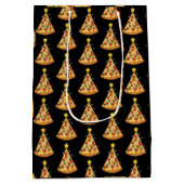 Christmas Pizza Lover Holiday Dinner Xmas Night Medium Cadeauzakje (Achterkant)