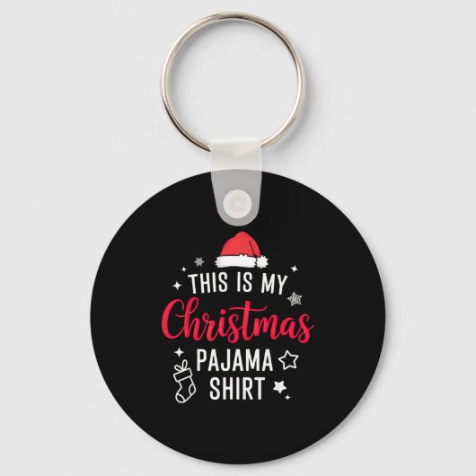 Christmas Pj Pajama Pjs Sleutelhanger (Voorkant)