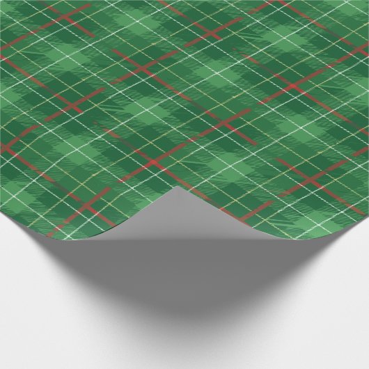 Christmas Plaid 2 Cadeaupapier (Hoek)
