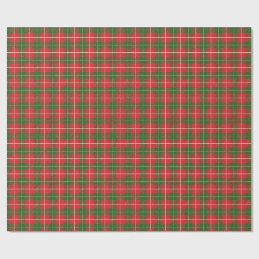 Christmas Plaid 3 Cadeaupapier (Vlak)