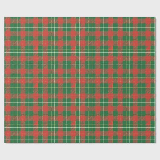 Christmas Plaid 4 Cadeaupapier (Vlak)