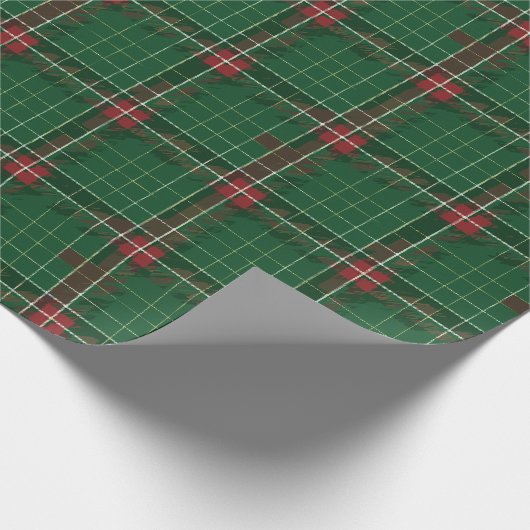 Christmas Plaid 8 Cadeaupapier (Hoek)