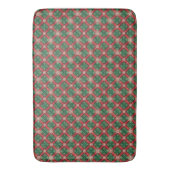 Christmas Plaid Bath Mat (Voorkant Verticaal)