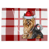 Christmas Plaid Biewer Terrier Hondenliefhebber Va Groot Cadeauzakje (Achterkant)