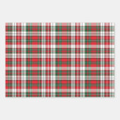 Christmas Plaid Bright met Vrolijk Kerstfeest Inpakpapier Vel (Voorkant 3)
