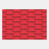 Christmas Plaid Bright met Vrolijk Kerstfeest Inpakpapier Vel (Voorkant 2)