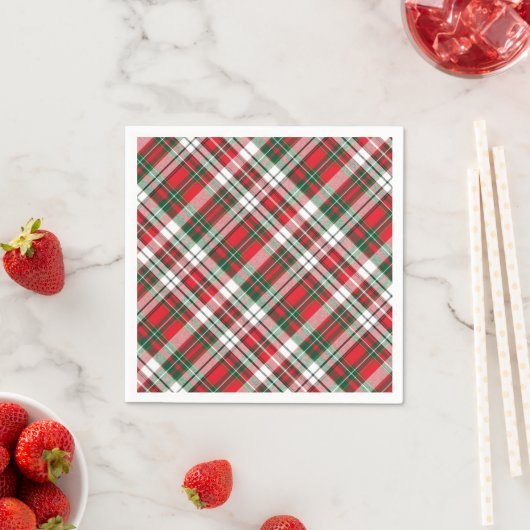 Christmas Plaid Bright Servet (Insitu)