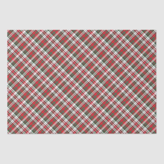 Christmas Plaid Bright Tissuepapier (Voorkant)