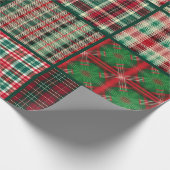 Christmas Plaid Cadeaupapier (Hoek)
