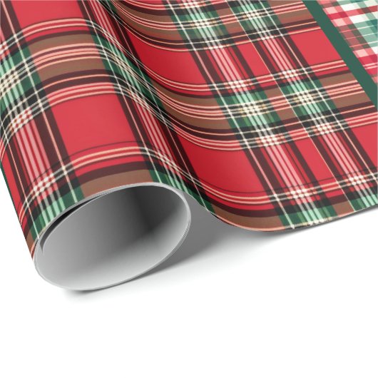 Christmas Plaid Cadeaupapier (Rol Hoek)
