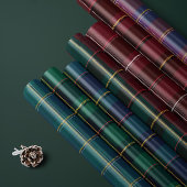 Christmas plaid classic holiday simple cadeaupapier