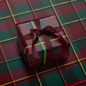 Christmas plaid classic holiday simple cadeaupapier