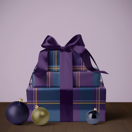 Christmas plaid classic holiday simple cadeaupapier