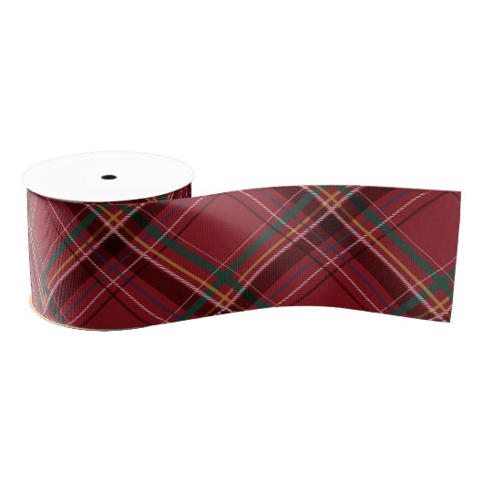 Christmas plaid classic red simple holiday grosgrain lint (Spoel)