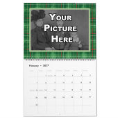 Christmas Plaid Familie Afbeeldingen Kalender (Feb 2027)