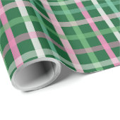 Christmas Plaid - Green Cadeaupapier (Rol Hoek)