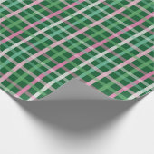 Christmas Plaid - Green Cadeaupapier (Hoek)