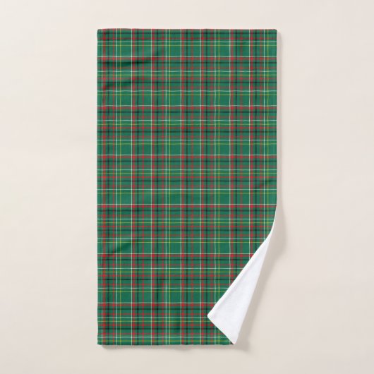 Christmas Plaid Green Pattern-23914 Bad Handdoek (Handdoek)