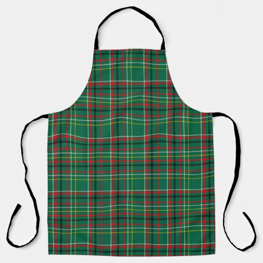 Christmas Plaid Green Pattern-23914 Schort (Voorkant)