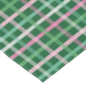 Christmas Plaid - Green Pink Tafelkleed (Gekanteld)