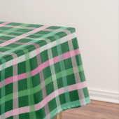 Christmas Plaid - Green Pink Tafelkleed (Voorbeeld)
