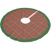 Christmas Plaid Iers Rood Kerstboom Rok (Gekanteld)