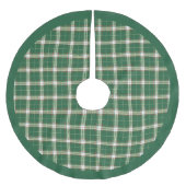 Christmas Plaid in Scottish Green and White Kerstboom Rok (Voorkant)