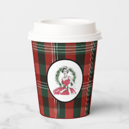 Christmas Plaid Paper Cup  Papieren Bekers