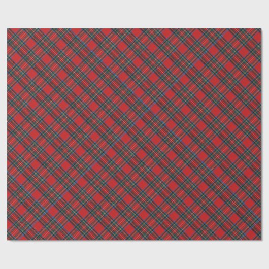 Christmas Plaid Pattern Cadeaupapier (Vlak)