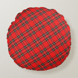 Christmas Plaid Pattern  Rond Kussen