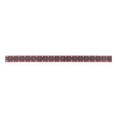 Christmas Plaid Pattern Satin Ribbon Satijnen Lint (Voorkant)