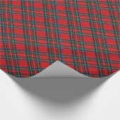Christmas Plaid Pattern Wrapping Paper Cadeaupapier (Hoek)