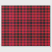 Christmas Plaid Pattern Wrapping Paper Cadeaupapier (Vlak)