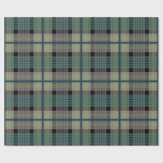 Christmas Plaid Pattern Wrapping Paper Cadeaupapier (Vlak)