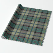 Christmas Plaid Pattern Wrapping Paper Cadeaupapier (Uitgerold)