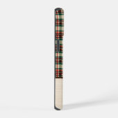 Christmas Plaid Phone Case | Personalized Name iPhone 15 Case (Rechterkant)