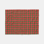 Christmas Plaid Red Green Fleece Deken (Voorkant (Horizontaal))