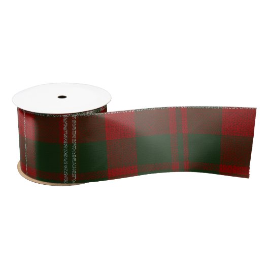 Christmas Plaid Ribbon Satijnen Lint (Spoel)