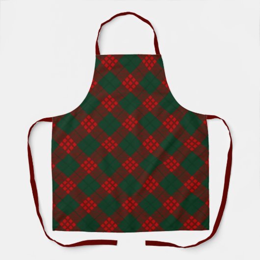 Christmas Plaid - Rustic Country Schort (Voorkant)