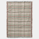 Christmas Plaid - rustic green red ivory Deken (Voorkant Verticaal)