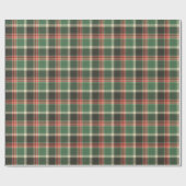 Christmas Plaid Tartan Pattern Cadeaupapier (Vlak)